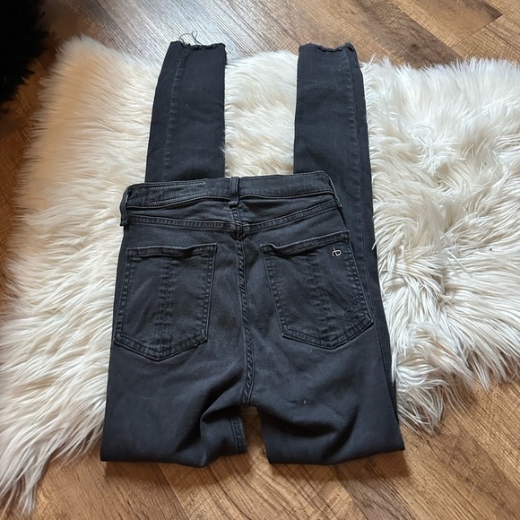 RAG & BONE High Rise Skinny Distressed Jeans - Picture 5 of 7